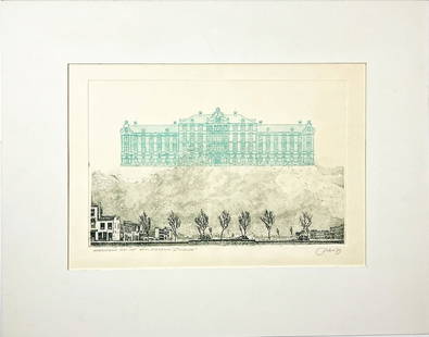 Ton Fabrie - Etching - Hand signed: Fabrie, Ton.Dutch School.Great Etching.Comes with Passepartout.Comes from the collection of the municipality of The Hague, The Netherlands.
