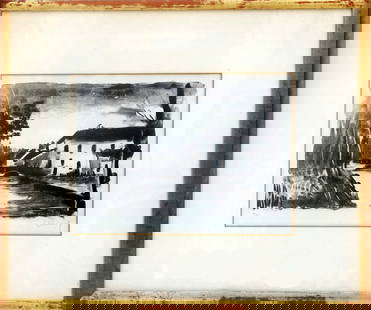 Maurice de Vlaminck - Lithograph - Handsigned: On verso a cerificate of Authenticity of the Associated Anerican Artists Reg. No. 3737Maurice de Vlaminck 1876-1958 was a French painter. Along with André Derain and Henri Matisse he is considered on