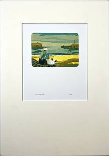 Ton Fabrie - Lithograph - Hand signed: Fabrie, Ton.Dutch School.Great Lithograph.Comes with Passe-Partout.Comes from the collection of the municipality of The Hague, The Netherlands.