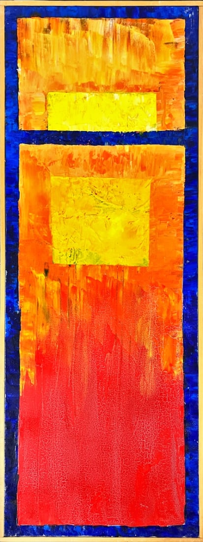 Masterful abstract work - Hand signed - Oil painting (1 of 1)