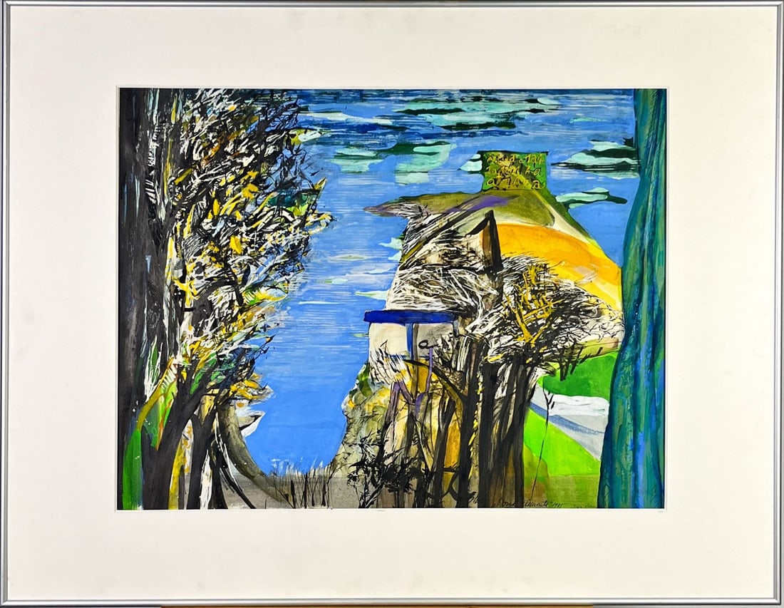 Silvia Barbescu - Gouache - Hand signed: Silvia Barbescu (born 1961) is a Romanian multi-disciplinary artist who has been developing her career in Mexico since 2000, after being invited to the country by the Mexican government. Preferring to