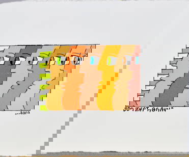 Rizzi, James - Silkscreen.: Provenance: John Szoke Collection, New York. Proof ('Flat-Print ') outside the regular edition as 3D construction. For each edition there are some so-called 'overruns'. These are of great importance f