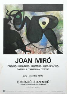 Miro, Joan - Poster: Exhibition poster - created on the occasion of the exhibition