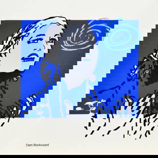 Coen Blankwaard - Silkscreen - Evita: Silkscreen with Atelier stamp