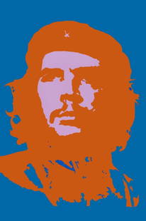 Andy Warhol - silkscreen - Che Guevara: Color screenprint is printed on museum board with the highest quality archival inks. Title: Che Guevara. Stamped at the back.Originally, Warhol had not made this portrait of Che Guevara. It was in fac