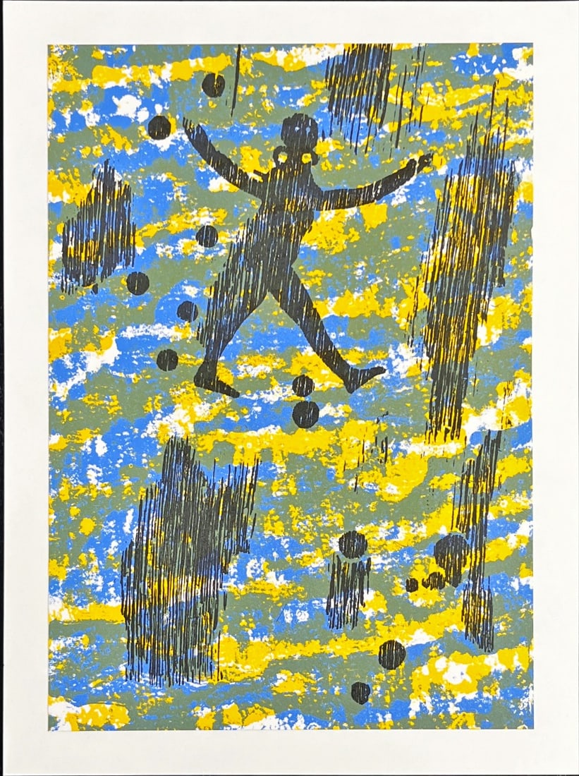 Jef Diederen - Silkscreen: Jef DIEDEREN (Heerlen 1920 - Amsterdam 2009)Painter, graphic artistEducation: Jef Diederen trained at the Middelbare Kunstnijverheidsschool in Maastricht. He continued his education at the Rijksacadem