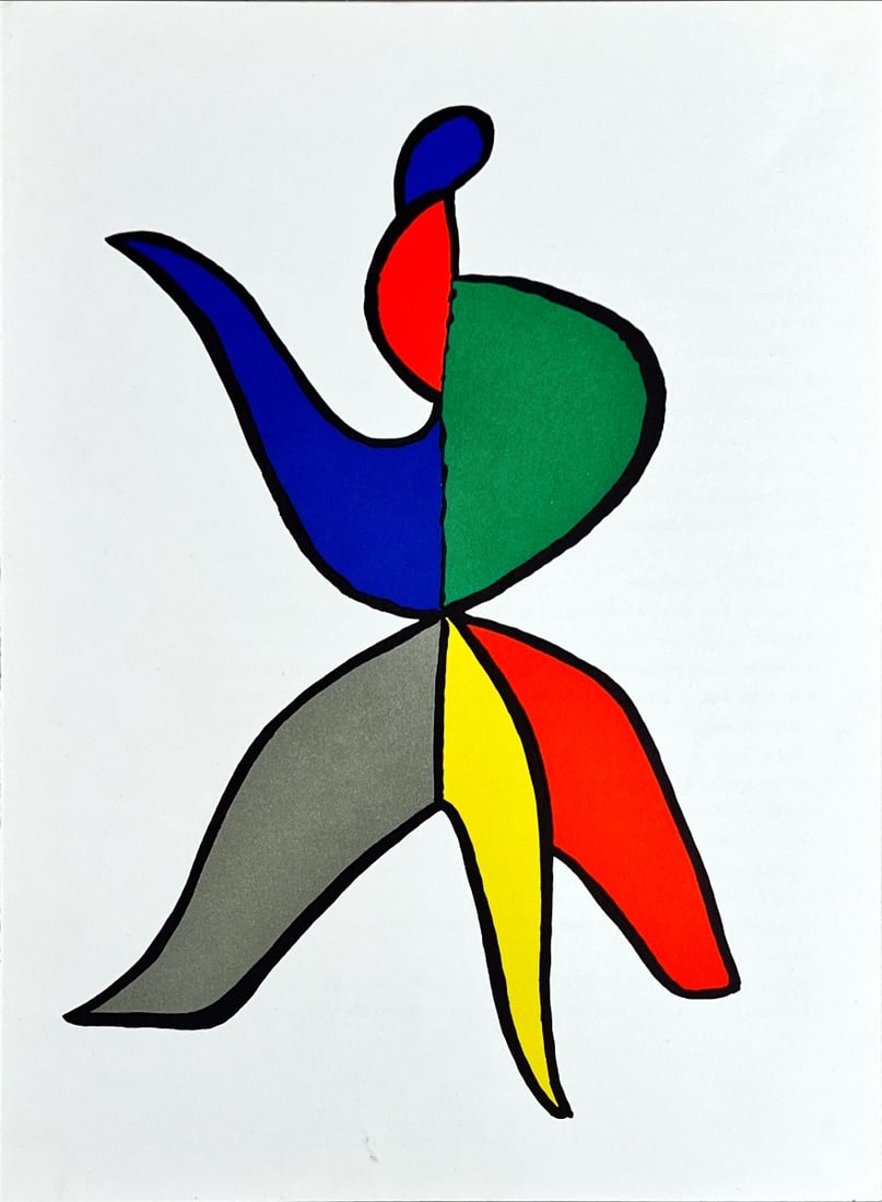 Alexander Calder - Lithograph - DLM (Derriere le Miroir): Original lithograph, executed for Derriere le Miroir, no 141, 1963. Published in Paris by Maeght. There is text on verso. Alexander Calder (; July 22, 1898 – November 11, 1976) was an American sculp