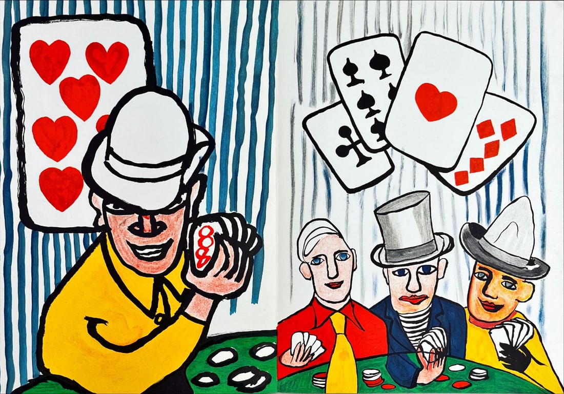 Alexander Calder - Lithograph - DLM (Derriere le Miroir): Original lithograph, executed for Derriere le Miroir, no 212, 1975. Published in Paris by Maeght. There is text on verso. With centerfold.Alexander Calder (; July 22, 1898 – November 11, 1976) was a