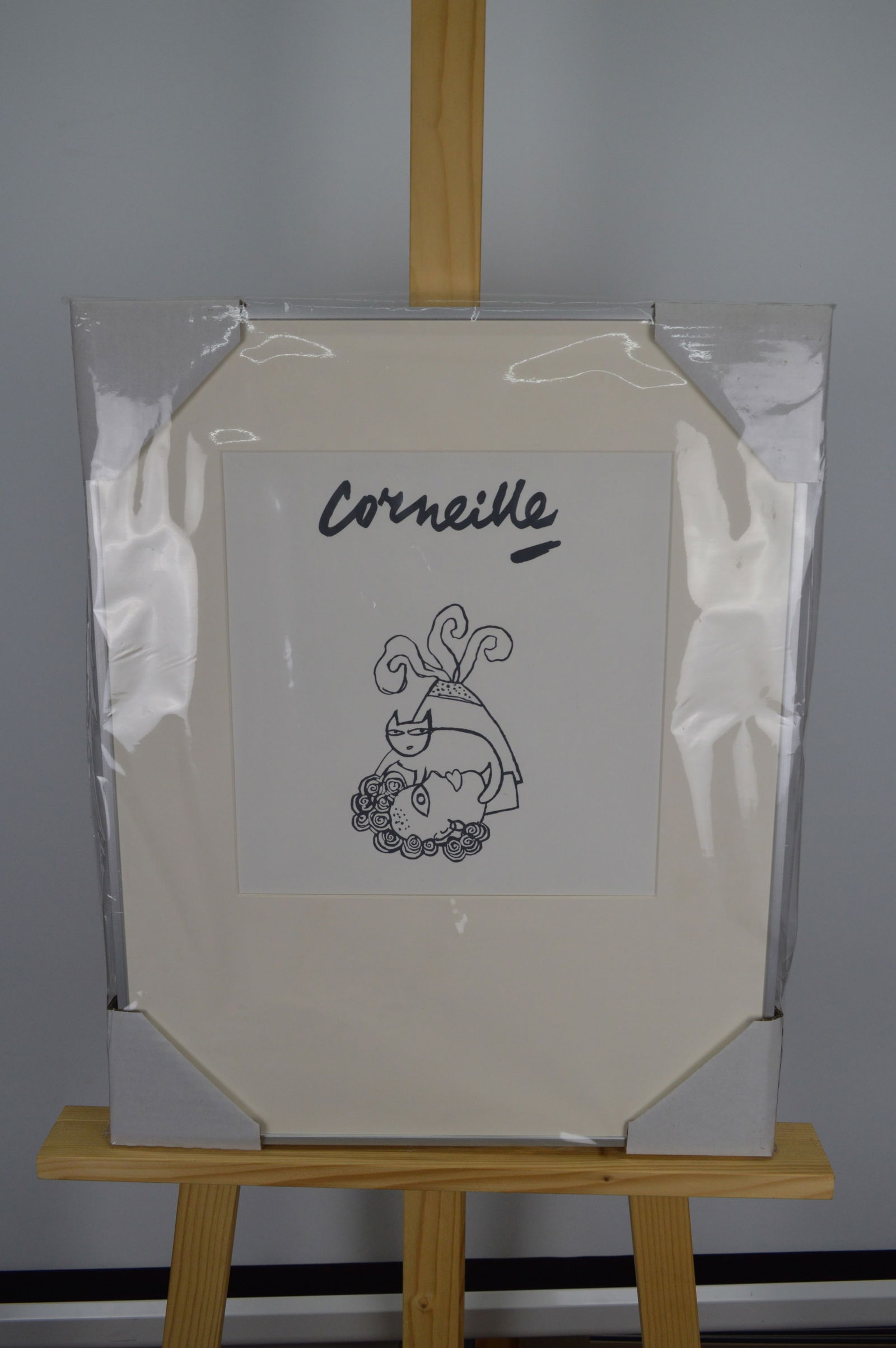 Corneille - Silkscreen: Signed in the plate. Framed and Passe Partout.