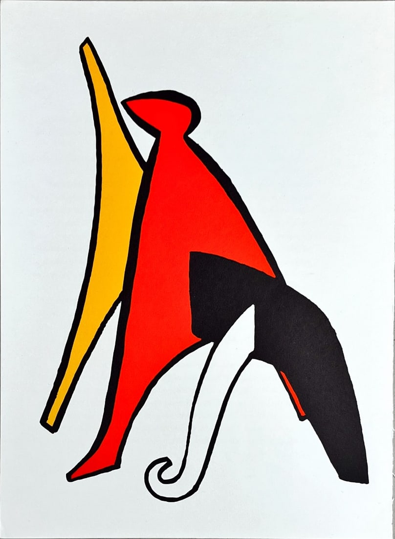 Alexander Calder - Lithograph - DLM (Derriere le Miroir): Original lithograph, executed for Derriere le Miroir, no 141, 1963. Published in Paris by Maeght. There is text on verso. Alexander Calder (; July 22, 1898 – November 11, 1976) was an American sculp