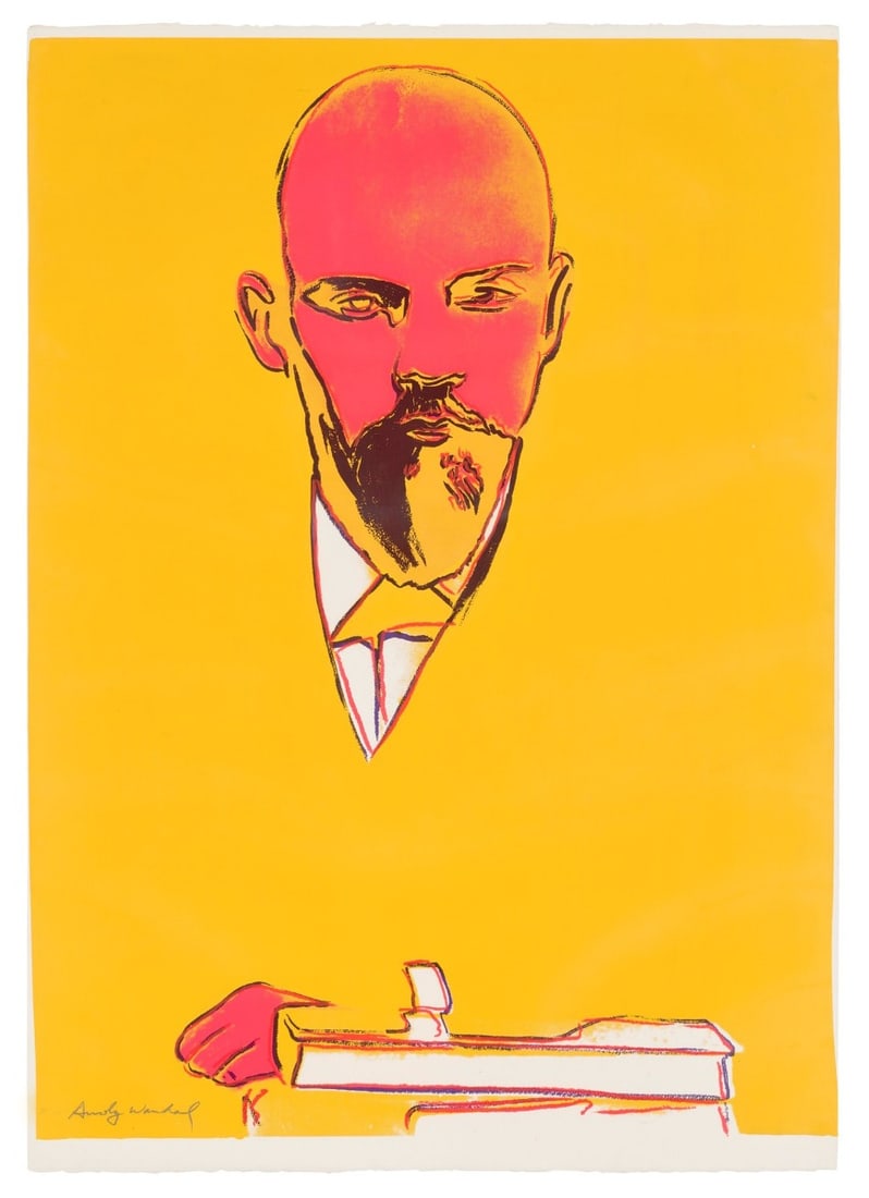 Andy Warhol - Lenin - Screenprint  - Signed in the print. (1 of 4)