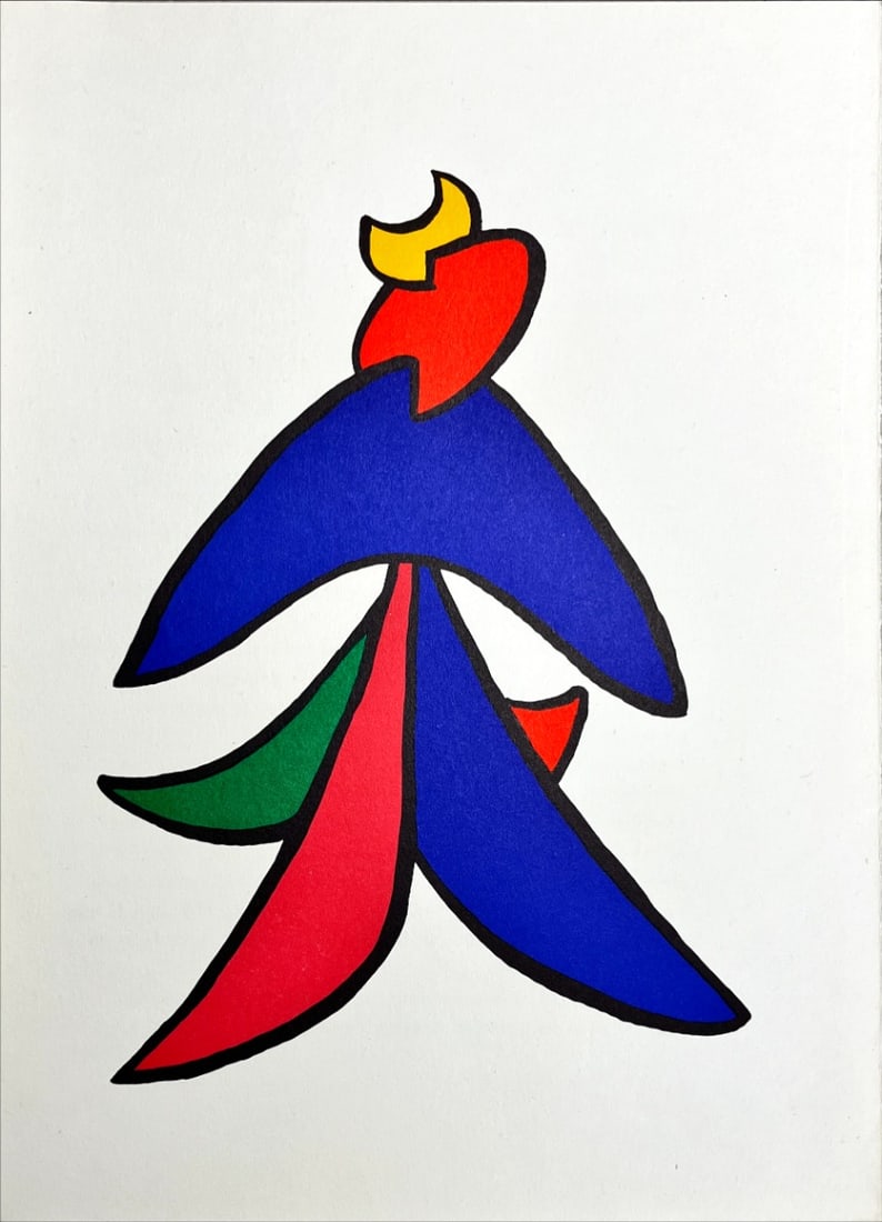 Alexander Calder - Lithograph - DLM (Derriere le Miroir): Original lithograph, executed for Derriere le Miroir, no 212, 1975. Published in Paris by Maeght. There is text on verso. Alexander Calder (; July 22, 1898 – November 11, 1976) was an American sculp