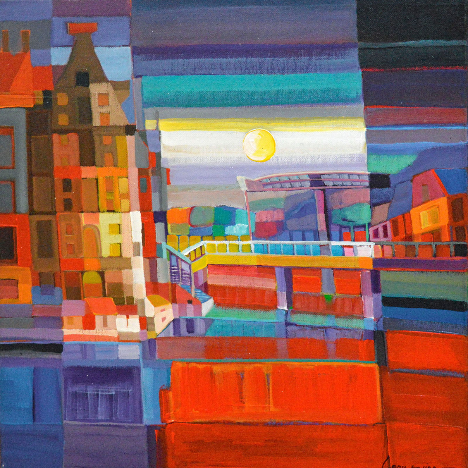 Wing, Lony - Acryl Painting.: Hand signature by the Artist. Comes with COA.