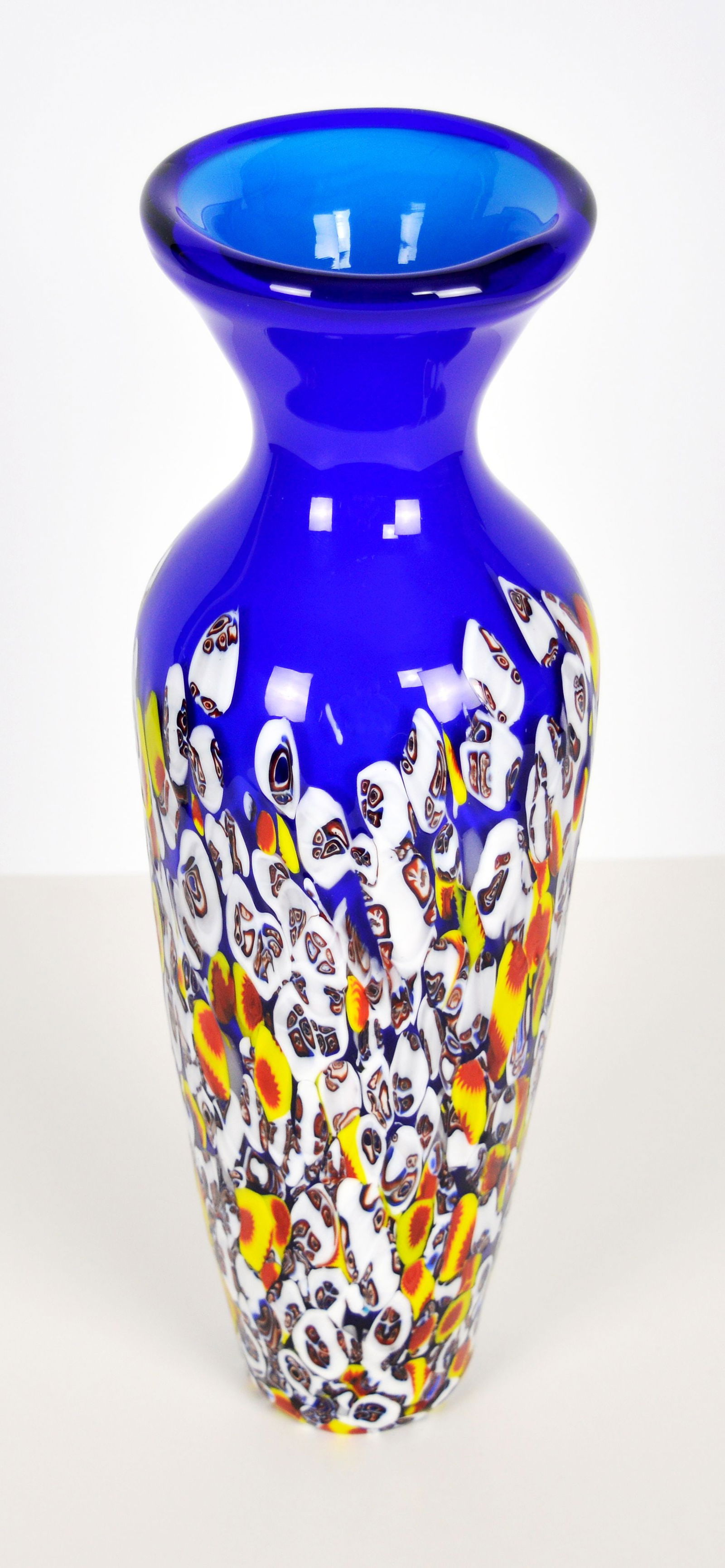 Murano - Vase - Glass object.: VINTAGE MURANO SPATTER ART GLASS VASE