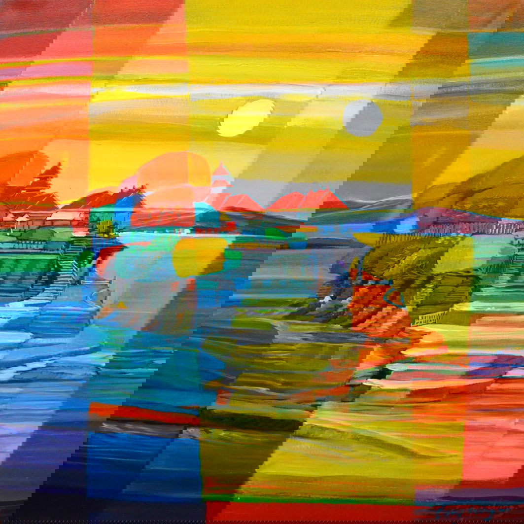 Wing, Lony - Acryl Painting - Handsigned: Hand signature by the Artist. Comes with COA.