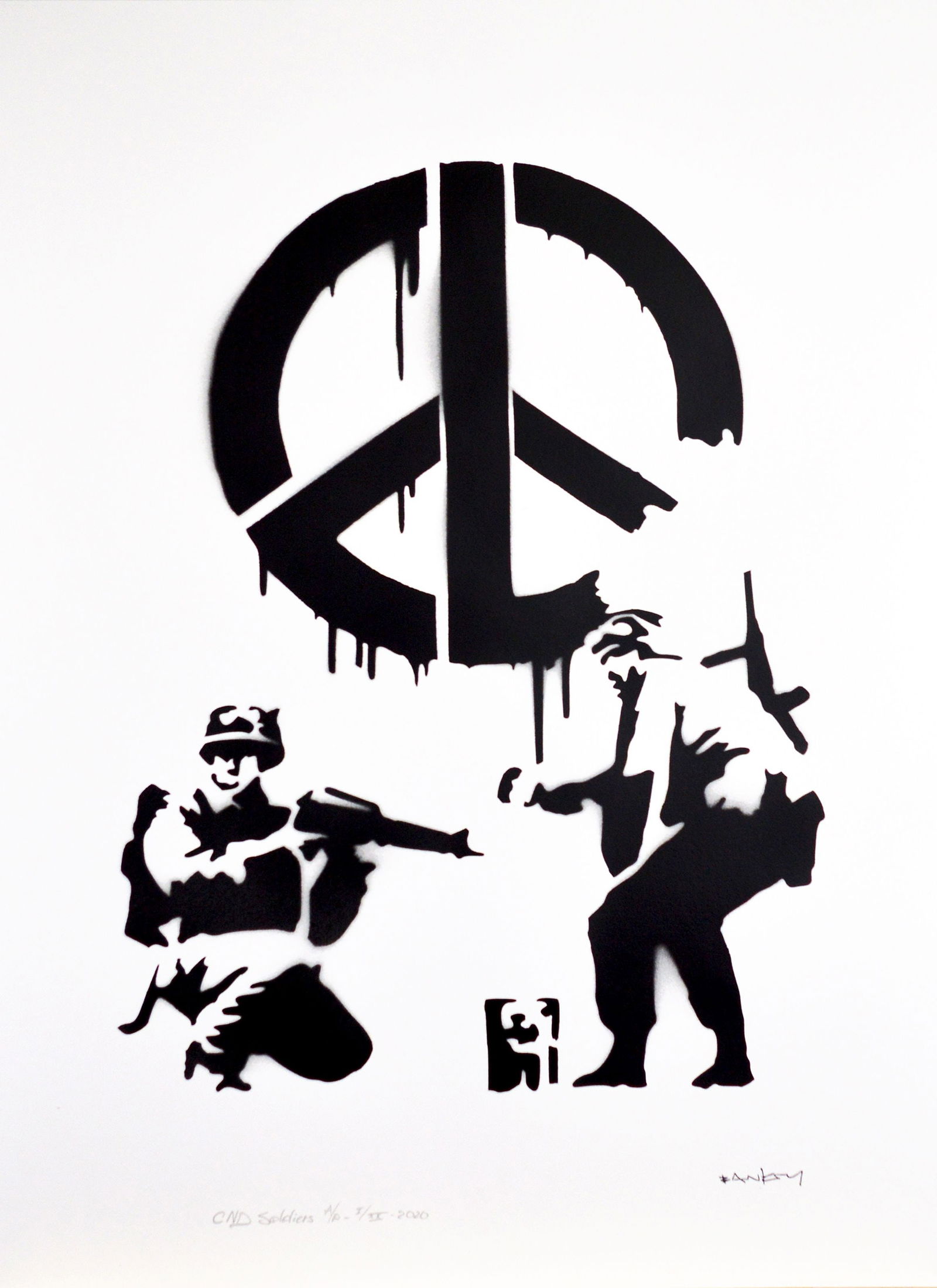 Banksy, after - Stencil / Spray (1 of 3)