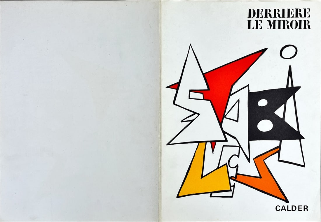 Alexander Calder - Lithograph - DLM (Derriere le Miroir): Original lithograph, Cover executed for Derriere le Miroir, no 141, 1963. Published in Paris by Maeght. There is text on verso. With centerfold.Alexander Calder (; July 22, 1898 – November 11, 1976)