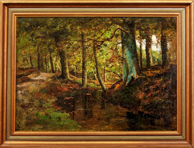 Frits Mondriaan - Oil painting - Hand signed: Frédéric Hendrik (Frits) Mondriaan 1853-1932The landscape painter Frits Mondrian is best known as ‘Uncle Frits ’the first teacher of Piet Mondrian. He took lessons from Willem Maris and, weather