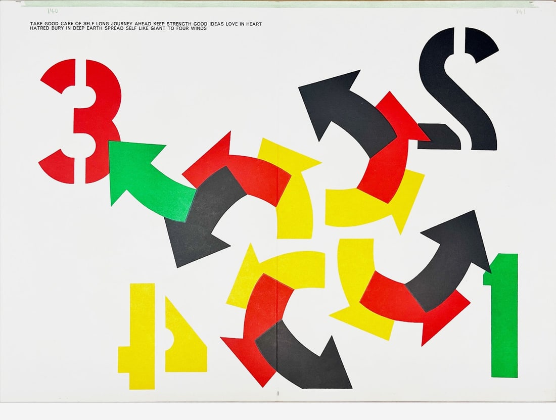 Robert Indiana - Original lithograph from 1 Cent Life portfolio (1 of 2)