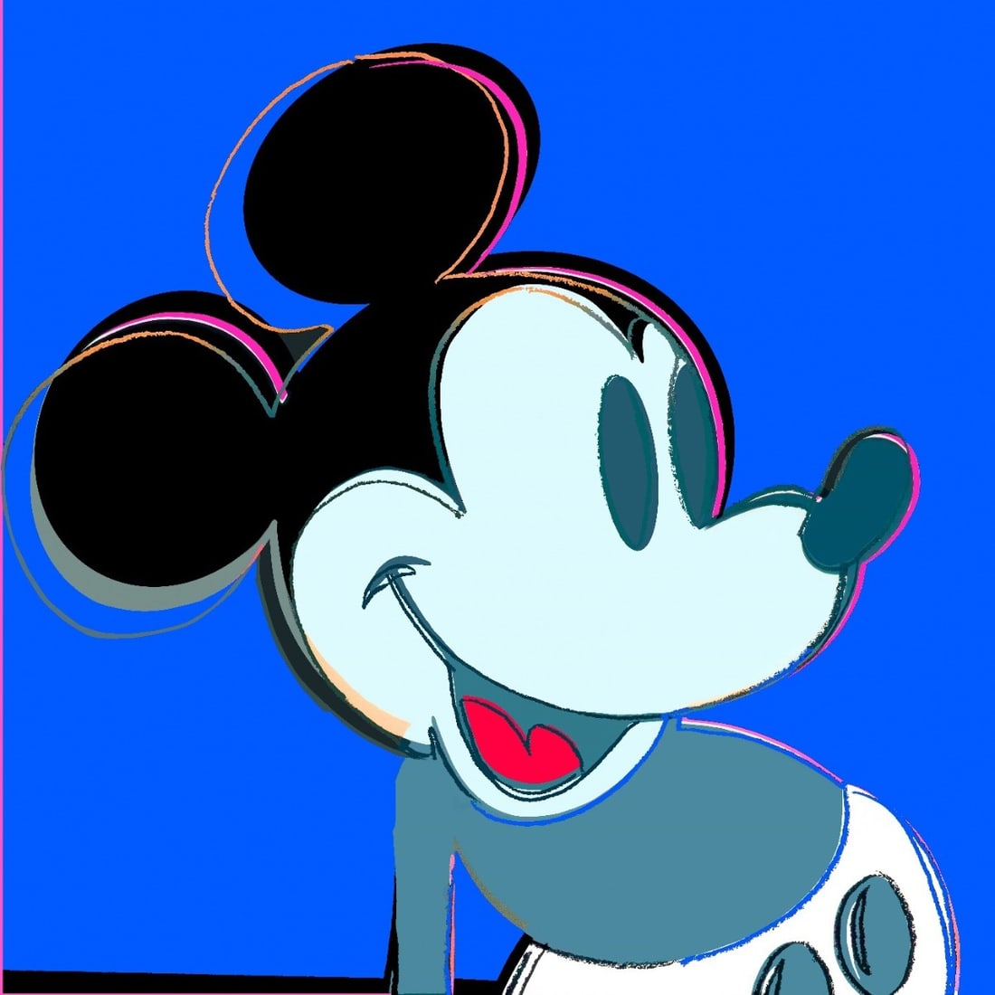 Andy Warhol - Myths - Mickey Mouse - Screenprint with Diamond Dust (1 of 2)