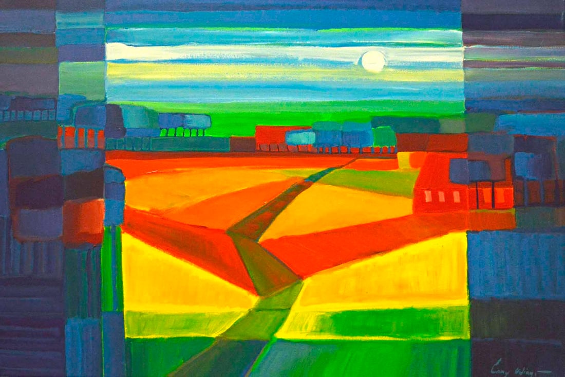 Wing, Lony - Acryl Painting - Handsigned: Hand signature by the Artist. Comes with COA.