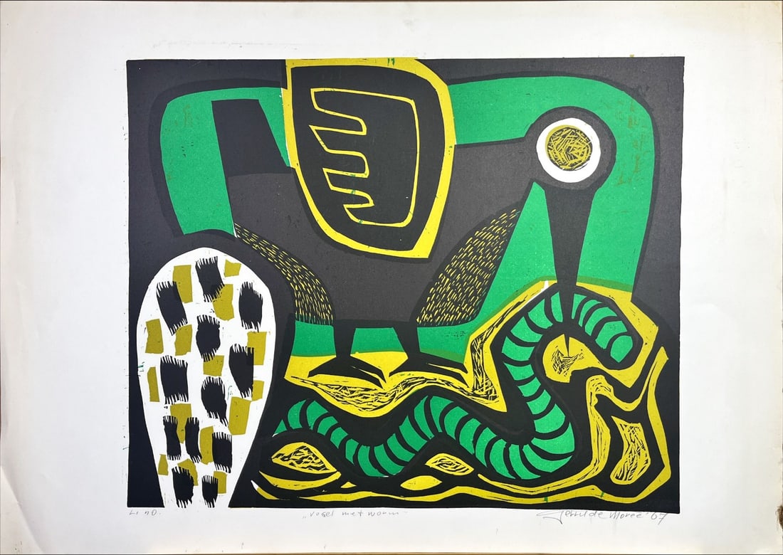 Gerrit de Morée - Linocut - Hand signed (1 of 1)