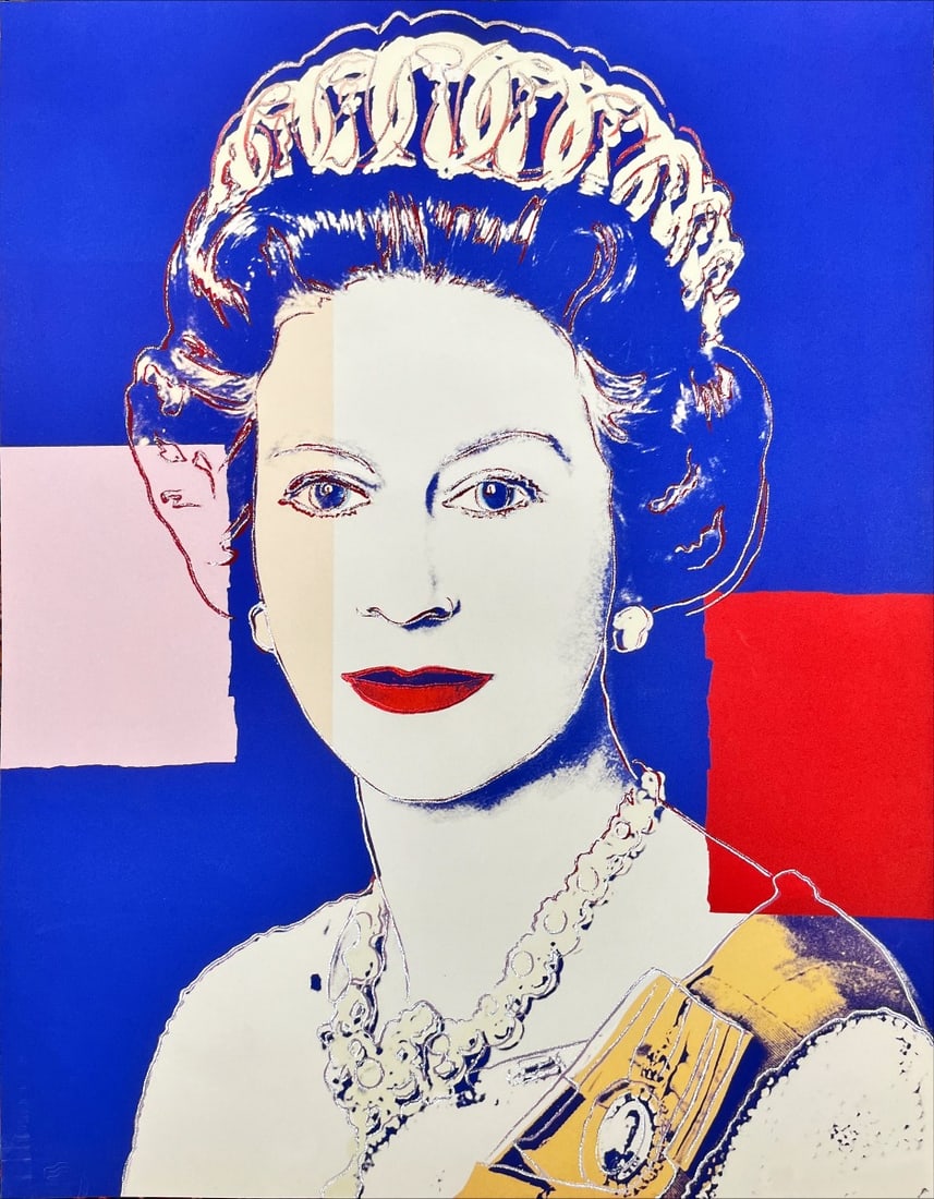 Andy Warhol - Reigning Queens Queen Elizabeth of United Kingdom - Screenprint with diamond dust (1 of 2)