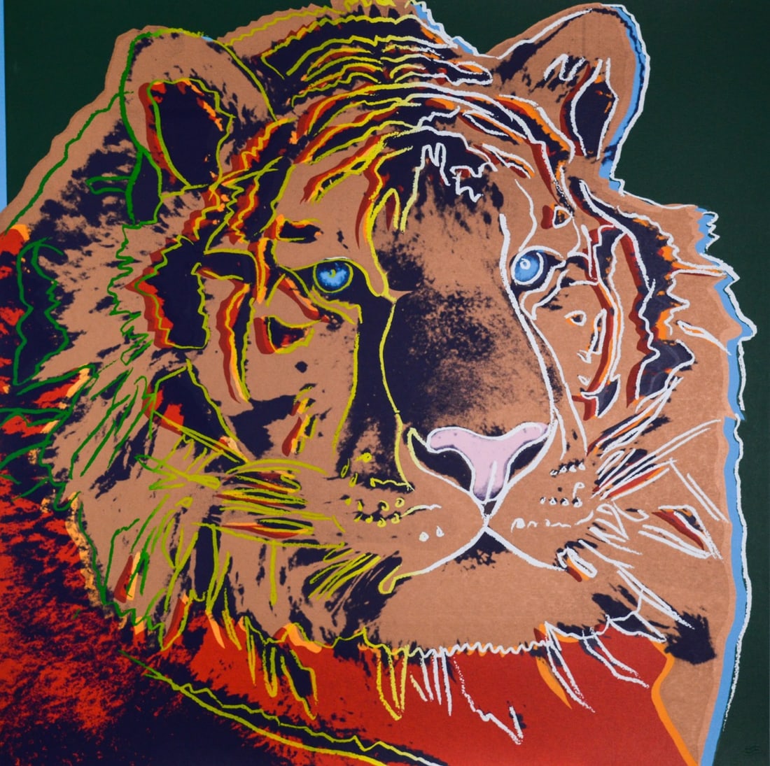 Andy Warhol - Silkscreen - Siberian Tiger from the series Endangered Species (1 of 4)