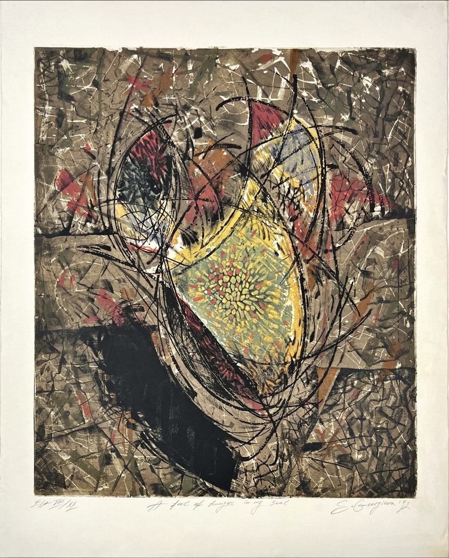 S. Georgieva - Etching - Hand signed: Great Etching.Comes from the collection of the municipality of The Hague, The Netherlands.