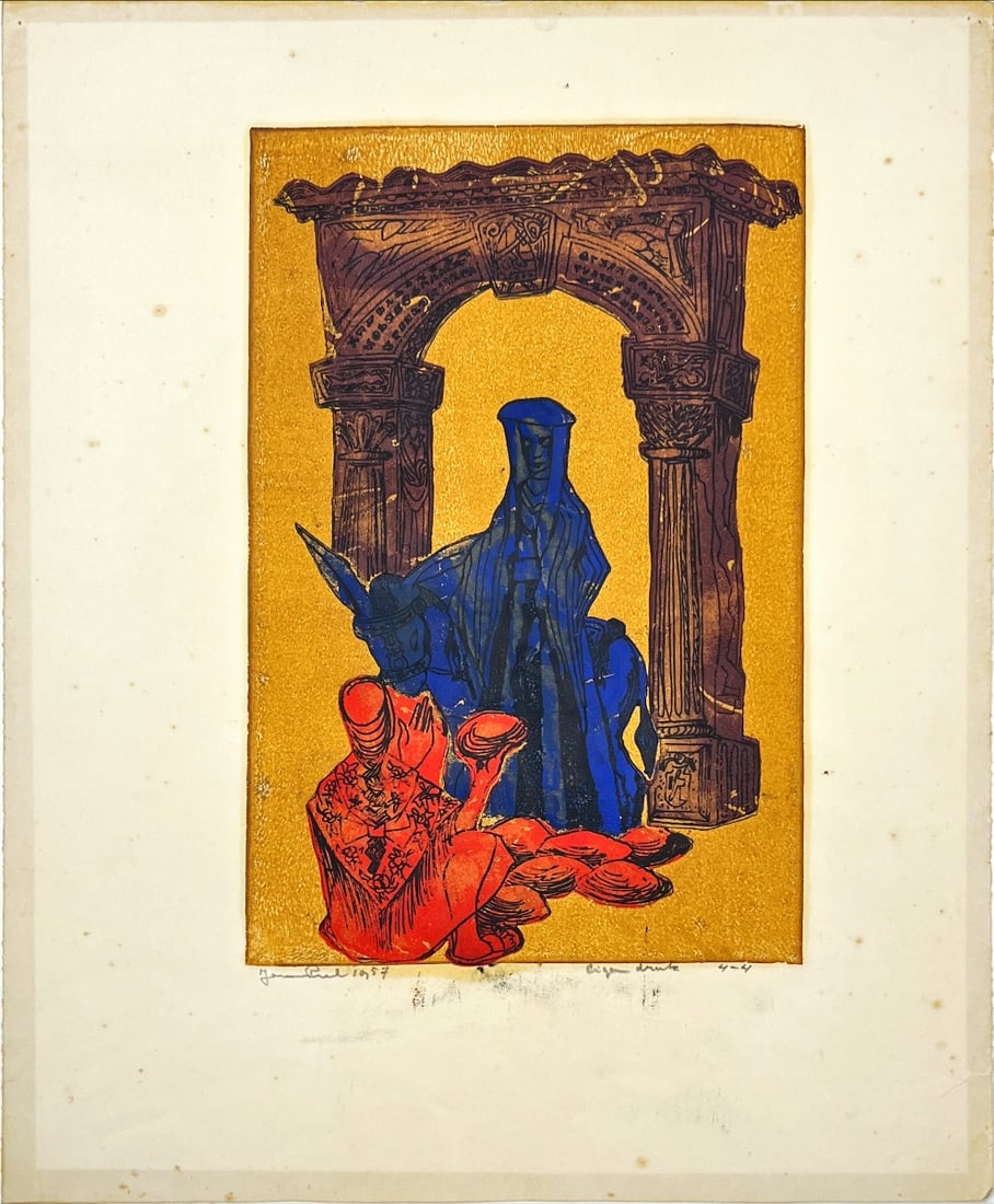 Jan van Riel - Etching - Hand signed: Riel, Jan vanAmsterdam, (1907 - 1988)Etchings printed by himself.Johannes Petrus Cornelis (Jan) van Riel, visual artist, painter, watercolourist, draughtsman and graphic artist. Jan van Riel lived in