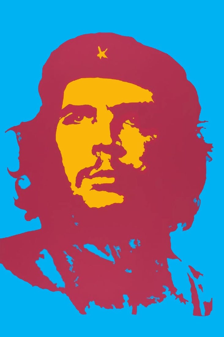 Andy Warhol - silkscreen - Che Guevara: Color screenprint is printed on museum board with the highest quality archival inks. Title: Che Guevara. Stamped at the back.Originally, Warhol had not made this portrait of Che Guevara. It was in fac