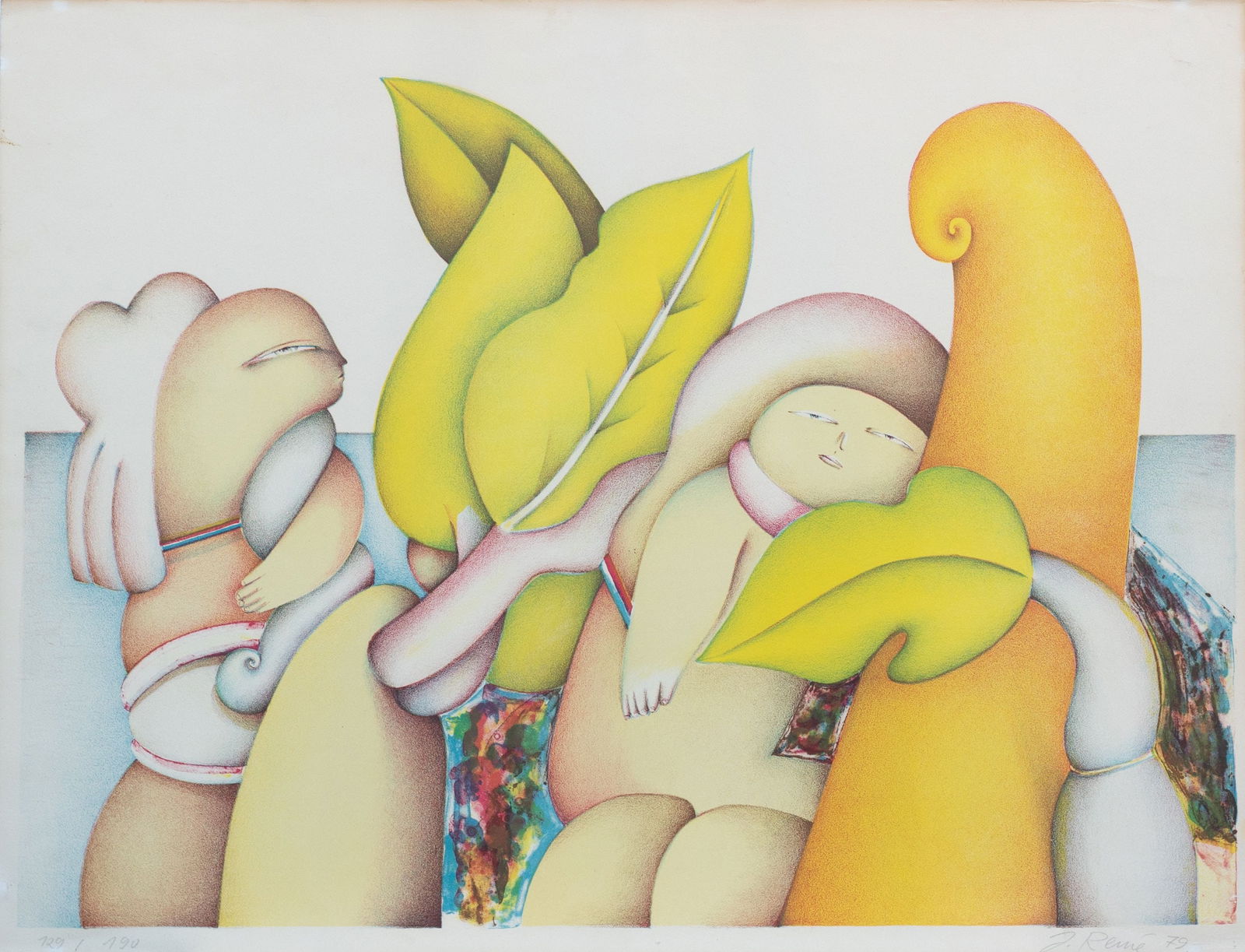 Remé. Jorge - Lithograph.: Edition: 129/190. Handsigned titled and dated in pencil by the artist.