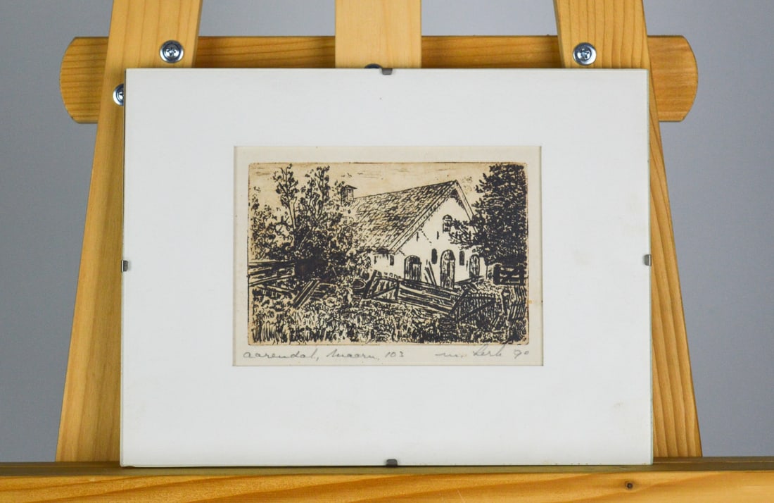 Max Lerkt - Etching - Handsigned - 2