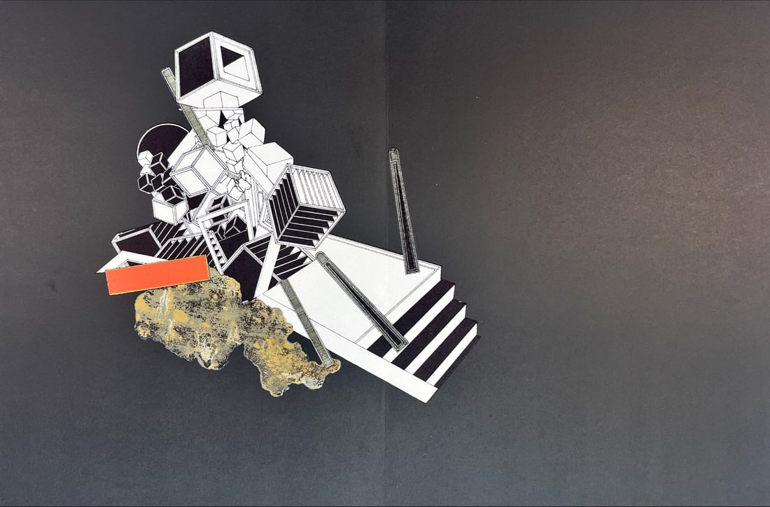 Alain Le Yaouanc - Lithograph - DLM1969 (Derriere le Miroir): Original lithograph, executed for Derriere le Miroir, n° 176, 1969. Published in Paris by Maeght. There is text on verso. CenterfoldAlain Le Yaouanc - Page from Derriere le Miroir. CenterfoldVery