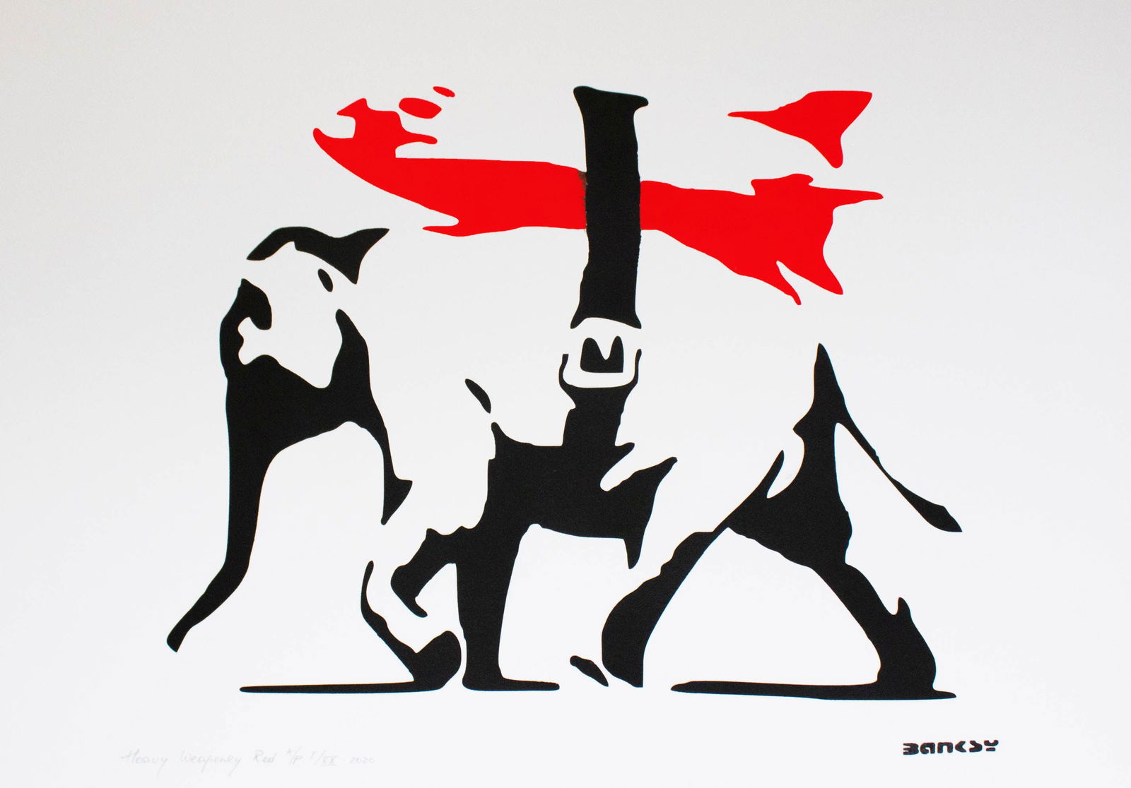 Banksy, after - Stencil / Spray. (1 of 5)