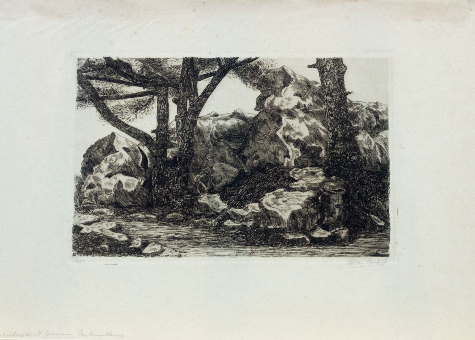 Kooten, L.W. van - Etching - Handsigned: Hand-Signed by the artist.