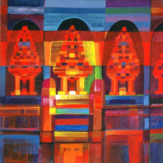 Wing, Lony - Acryl Painting.: Hand signature by the Artist. Comes with COA.