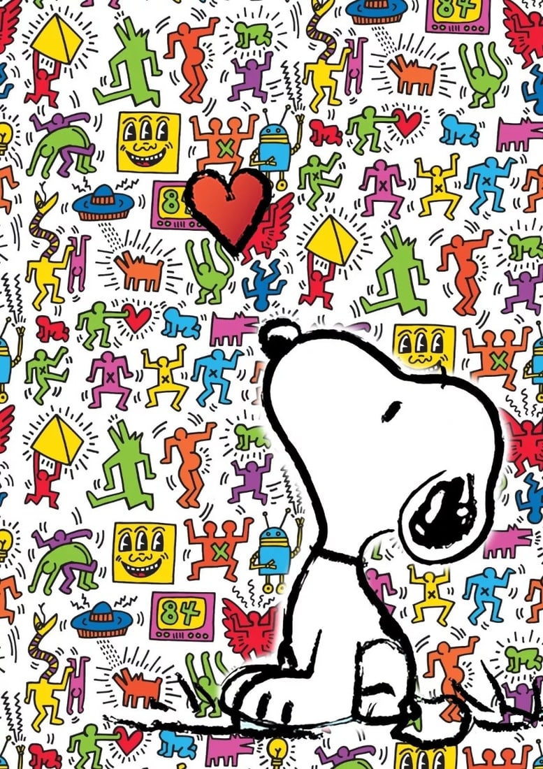 Death NYC - Keith Haring and Snoopy - Hand signed (1 of 2)