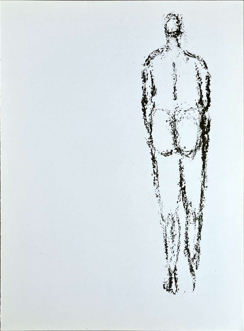 Raoul Ubac - Lithograph - DLM (Derriere le Miroir): Original lithograph, executed for Derriere le Miroir, n° 161, 1966. Published in Paris by Maeght. There is text on verso. With centerfold.Raoul Ubac - Page from Derriere le Miroir Very rarely