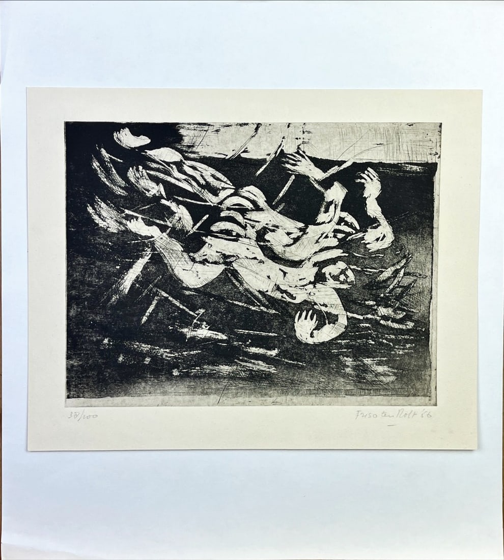 Friso ten Nolt - Etching - Hand signed: Friso ten NoltDutch school Great EtchingHand signed