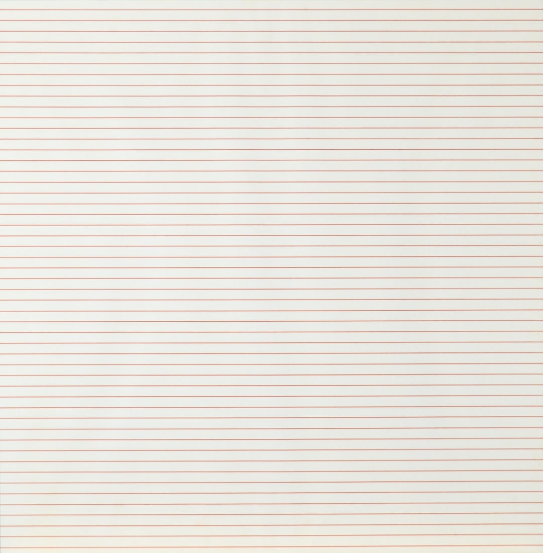 Ginie van der Heide - Color ink drawing: Ginie van der HEIDE (Odoorn 1952)Amazing work of constructivism.Handsigned and dated by the artist verso.You like it or not, but minimalist art has the undeniable charm of simplicity, of the clear,