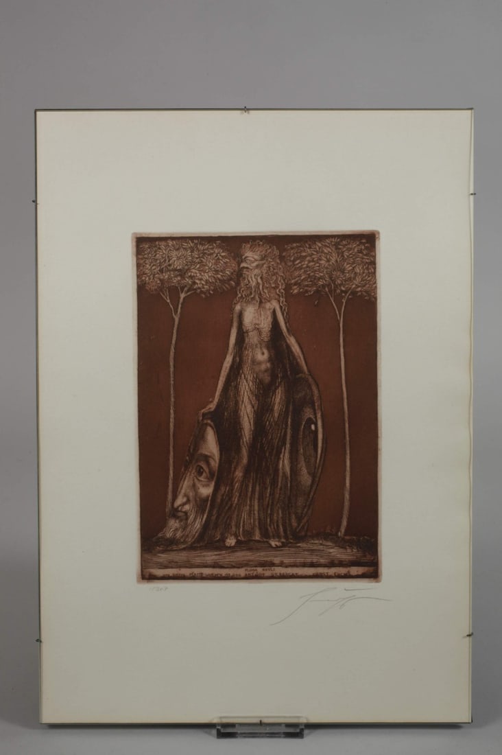 Fuchs, Ernst - Etching - Hand signed - 2