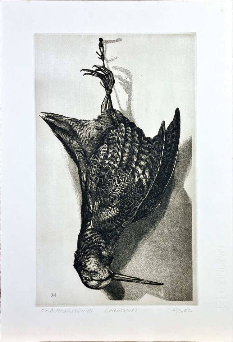 Jan (J.C.A.) Michielsen - Etching - Hand signed: Michielsen, Jan - 1939-2010 Jan Michielsen was a Dutch graphic artist and painter. Jan Michielsen trained at the Academy of Fine Arts Sint-Joost. He also taught there until 1980. He lived and worked a