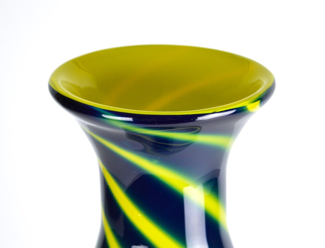 Murano Large Vase Green/Yellow - 2