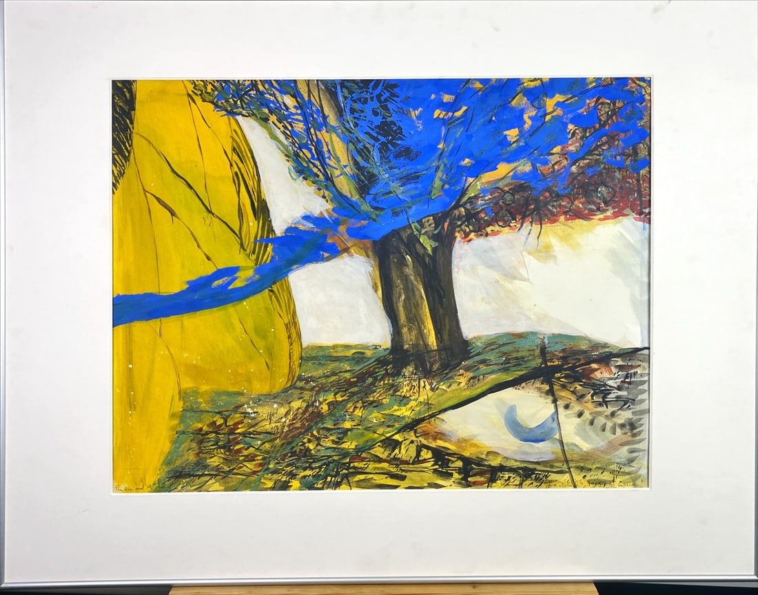 Silvia Barbescu - Gouache - Hand signed: Silvia Barbescu (born 1961) is a Romanian multi-disciplinary artist who has been developing her career in Mexico since 2000, after being invited to the country by the Mexican government. Preferring