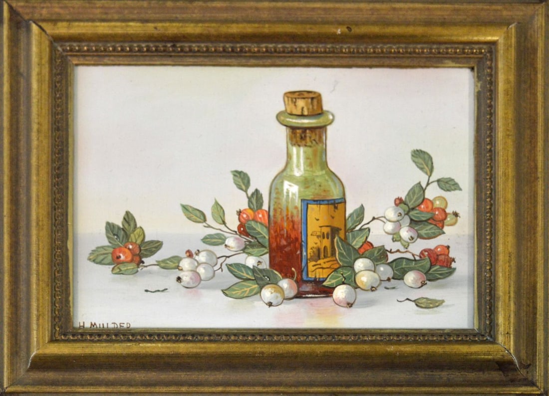 Mulder, H. - Oil Painting: Handsigned. Completely framed