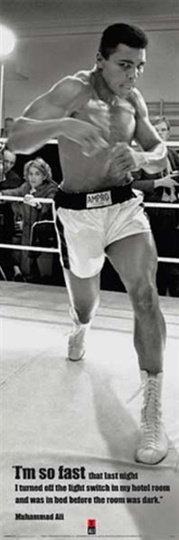 Muhammad Ali - I'm So Fast - Poster: Copyright and Design by Muhammad Ali Enterprises LLC. Published by Pyramid Posters, Leicester, UK