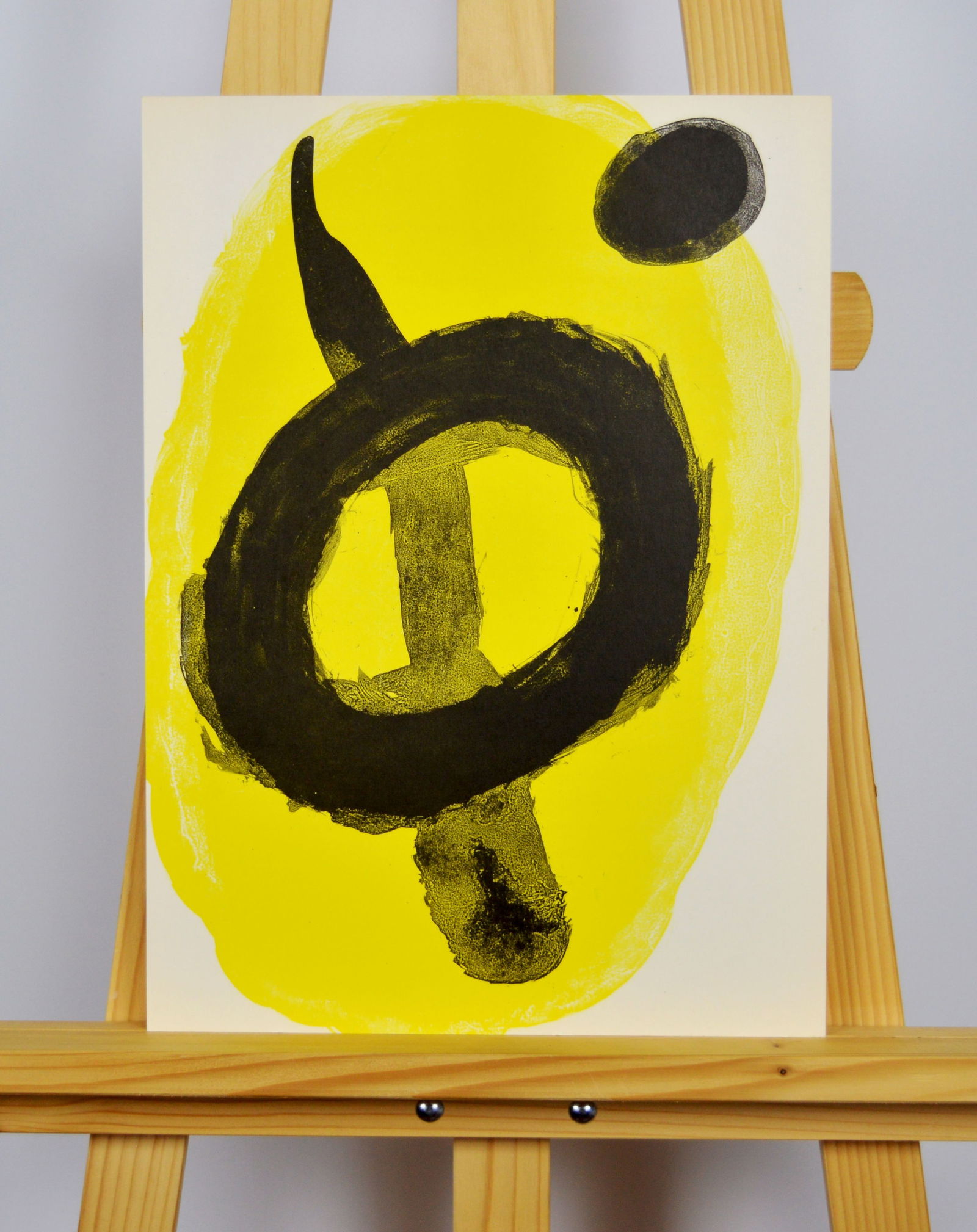 Miro, Joan - Original lithograph: Joan Miro - untitled. Original lithograph, Executed for Derriere le Miroir nr 125-126. 1961. Published in Paris by Maeght. There is text on verso.