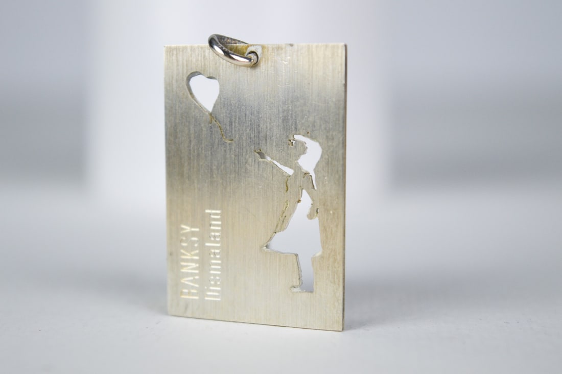 Banksy - Dismaland - Silver: Banksy Dismaland Fabulous silver pendant. Very Rare