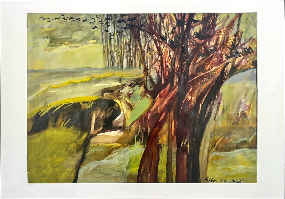 Silvia Barbescu - Gouache - Hand signed (1 of 1)